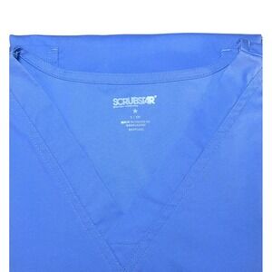Scrubstar Premium Womens Workwear V-Neck Scrub Top Ciel Blue Size Small
